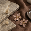Blush Petal Bloom Statement Earrings (Anti-Tarnish)