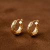 Hammered Huggies (Anti-Tarnish)