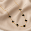 Gold Clover Charm Necklace