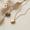 Golden Heart Whisper Pendant (Anti-Tarnish)