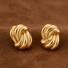 Aurelia Pleated Statement Earrings
