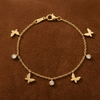 Butterfly Charm Bracelet (Anti-Tarnish)