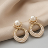 Pearl Halo Drop Earrings