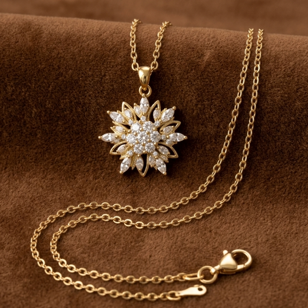 Coral Bloom Statement Necklace