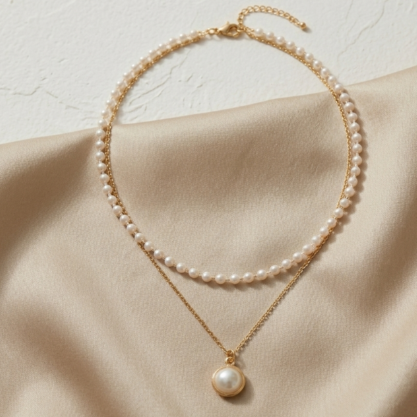 Tiered Pearl Necklace (Anti-Tarnish)