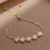 Daisy Crystal Adjustable Bracelet (Anti Tarnish)