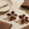 Crimson Petal Bloom Stud Earrings (Anti-Tarnish)