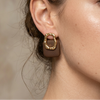 Geo Luxe Drop Earrings (Anti-Tarnish)