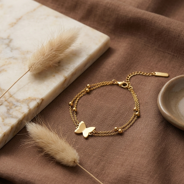 Double-Layered Charm Bracelet (Anti-Tarnish)