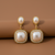Royal Pearl Halo Drop Earrings (Anti Tarnish)