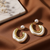 Pearl Curve Statement Drop Earrings