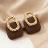 Geo Luxe Drop Earrings (Anti-Tarnish)