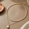 Tiered Pearl Necklace (Anti-Tarnish)
