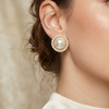 Gold Pearl Stud Earrings (Anti-Tarnish)
