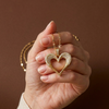 Golden Heart Sparkle Pendant Necklace (Anti-Tarnish)