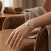 Luna Pearl Charm Bracelet