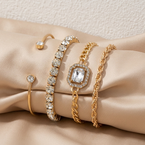 Aurora Crystal Luxe Bracelet (Anti-Tarnish)