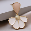 Blush Petal Floral Drop Earrings