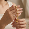 Golden Celestial Charm Bracelet (Anti-Tarnish)