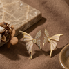 Golden Butterfly Wing Stud Earrings (Anti-Tarnish)