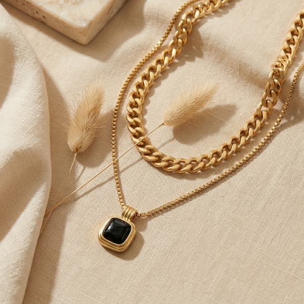 Heritage Layered Necklace (Anti-Tarnish)