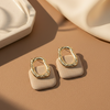 Elegant Grid Drop Earrings