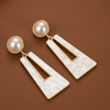 Ivory Pearl Luxe Drop Earrings (Anti-Tarnish)