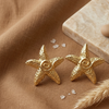 Golden Starfish Statement Earrings (Anti-Tarnish)