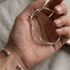 Silver Twist Open Cuff Bracelet