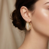 Gold Pearl Layered Hoop Earrings (Anti-Tarnish)