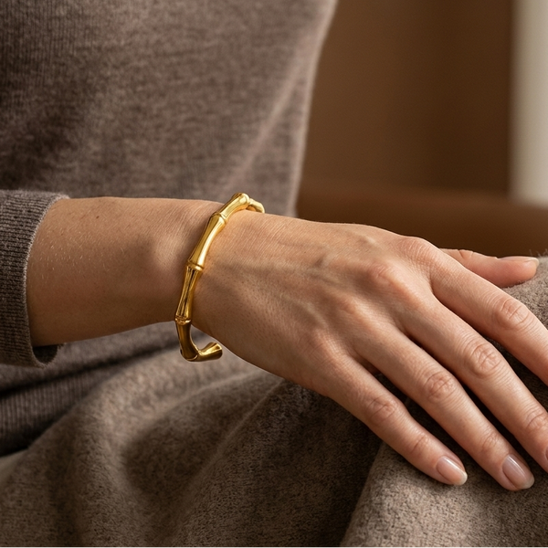 Zen Open Bracelet (Anti-Tarnish)