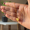 Golden Heart Whisper Pendant (Anti-Tarnish)
