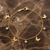 Butterfly Charm Bracelet (Anti-Tarnish)