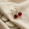Cherry Glass Drop Earrings
