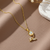 Opal Bloom Pendant Necklace (Anti Tarnish)
