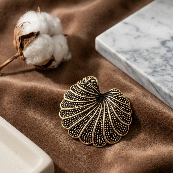 Midnight Shell Statement Earrings (Anti-Tarnish)