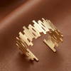 Golden Rhythm Statement Cuff (Anti-Tarnish)