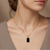Onyx Paradigm Pendant (Anti-Tarnish)