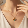 Ocean Wave Pendant Necklace (Anti Tarnish)