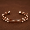 Gold Layered Open Cuff Bracelet (Anti-Tarnish)