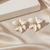 Ivory Blossom Statement Studs