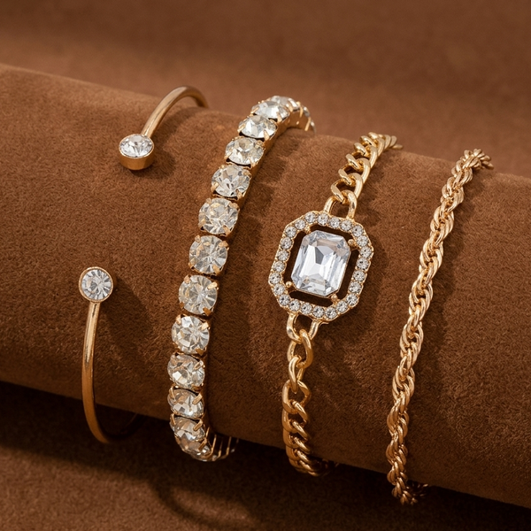 Aurora Crystal Luxe Bracelet (Anti-Tarnish)