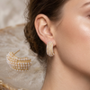 Gold Pearl Drop Earrings (Anti-Tarnish)