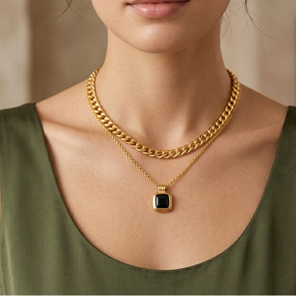 Heritage Layered Necklace (Anti-Tarnish)