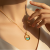 Ocean Wave Pendant Necklace (Anti Tarnish)