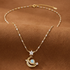 Celestial Orbit Charm Necklace (Anti-Tarnish)