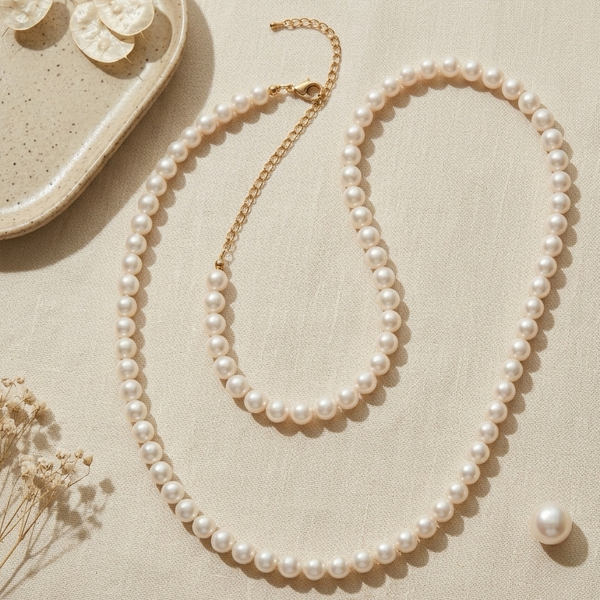 Classic Pearl Strand Necklace