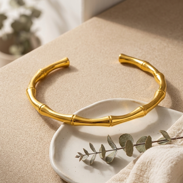Zen Open Bracelet (Anti-Tarnish)