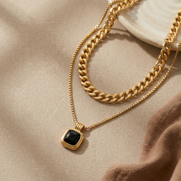Heritage Layered Necklace (Anti-Tarnish)