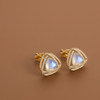Moonlit Prism Stud Earrings (Anti-Tarnish)